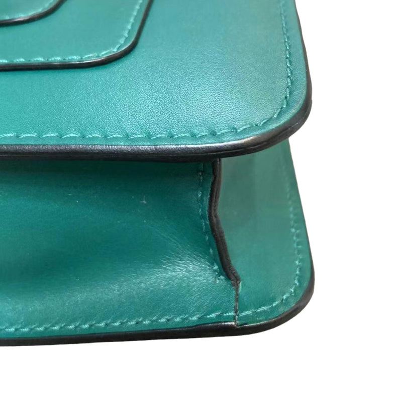 Serpenti Forever Crossbody Calfskin Green GHW