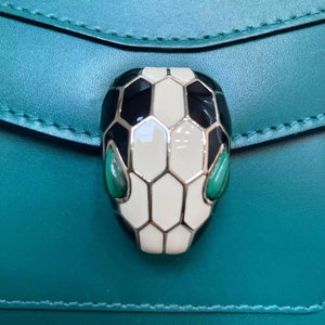 Serpenti Forever Crossbody Calfskin Green GHW
