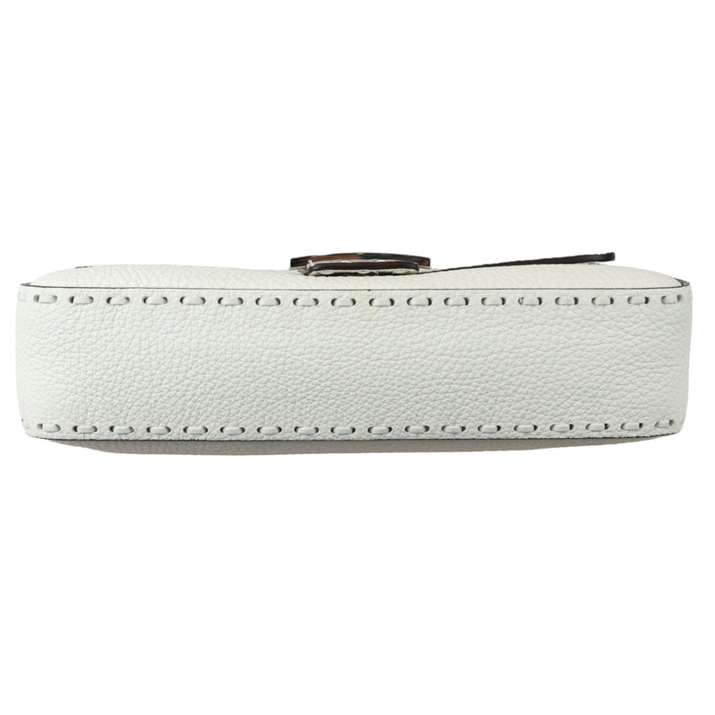 Selleria Baguette Shoulder Calfskin leather White SHW