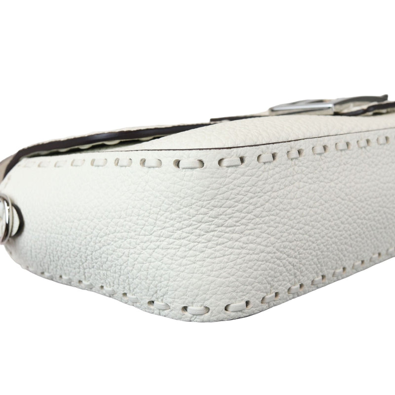 Selleria Baguette Shoulder Calfskin leather White SHW