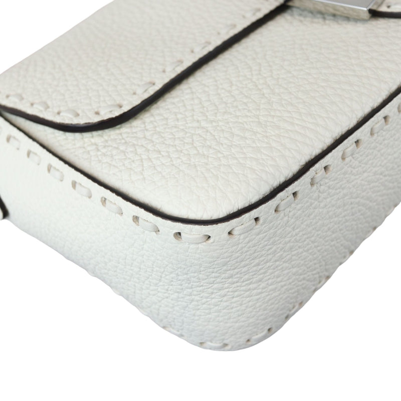 Selleria Baguette Shoulder Calfskin leather White SHW