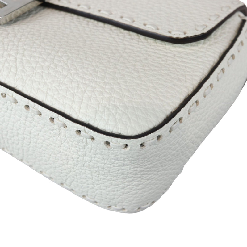 Selleria Baguette Shoulder Calfskin leather White SHW