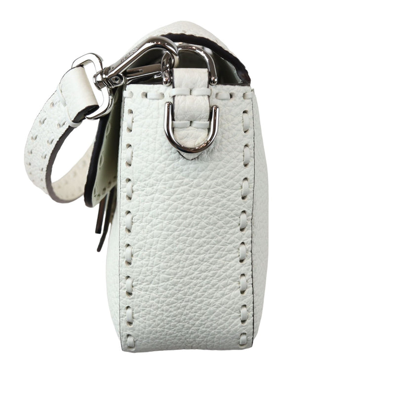 Selleria Baguette Shoulder Calfskin leather White SHW