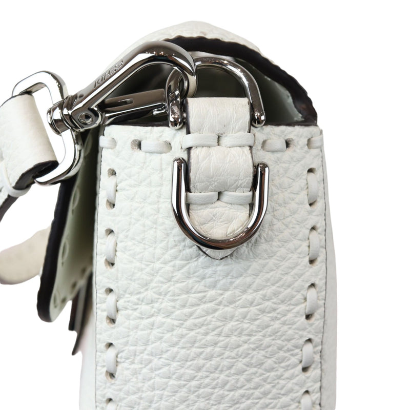 Selleria Baguette Shoulder Calfskin leather White SHW
