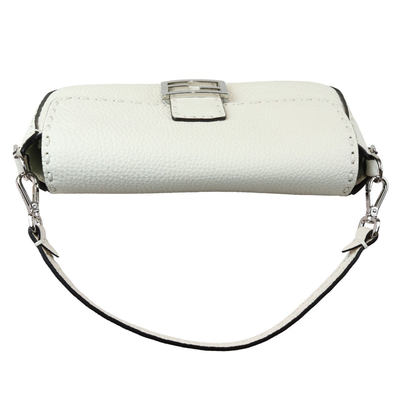 Selleria Baguette Shoulder Calfskin leather White SHW