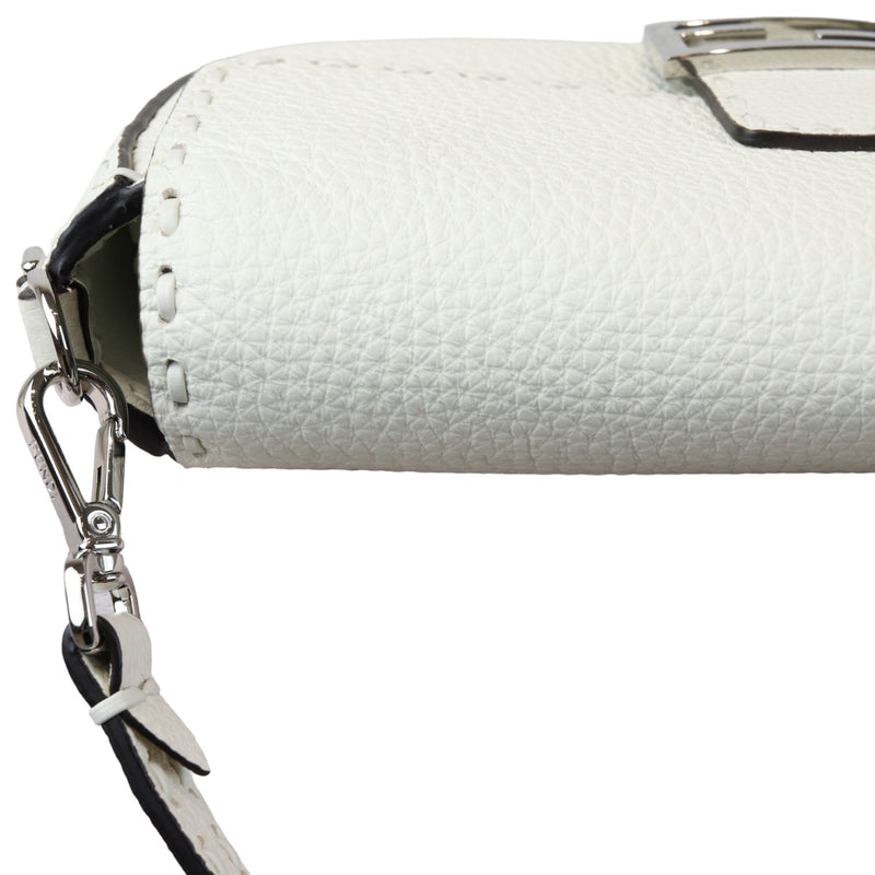 Selleria Baguette Shoulder Calfskin leather White SHW