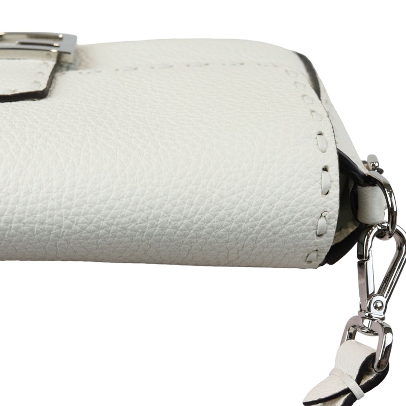 Selleria Baguette Shoulder Calfskin leather White SHW