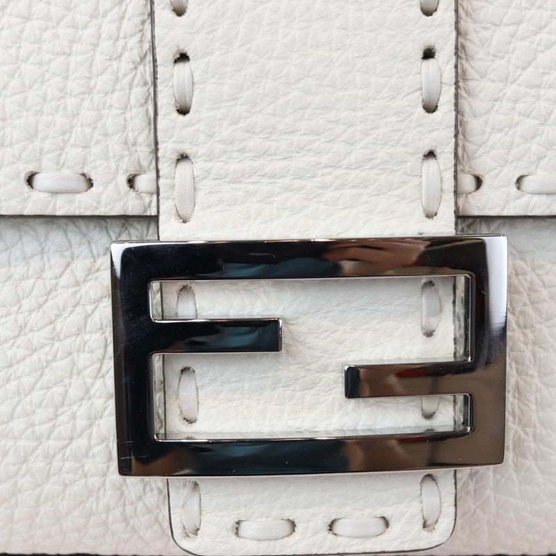 Selleria Baguette Shoulder Calfskin leather White SHW