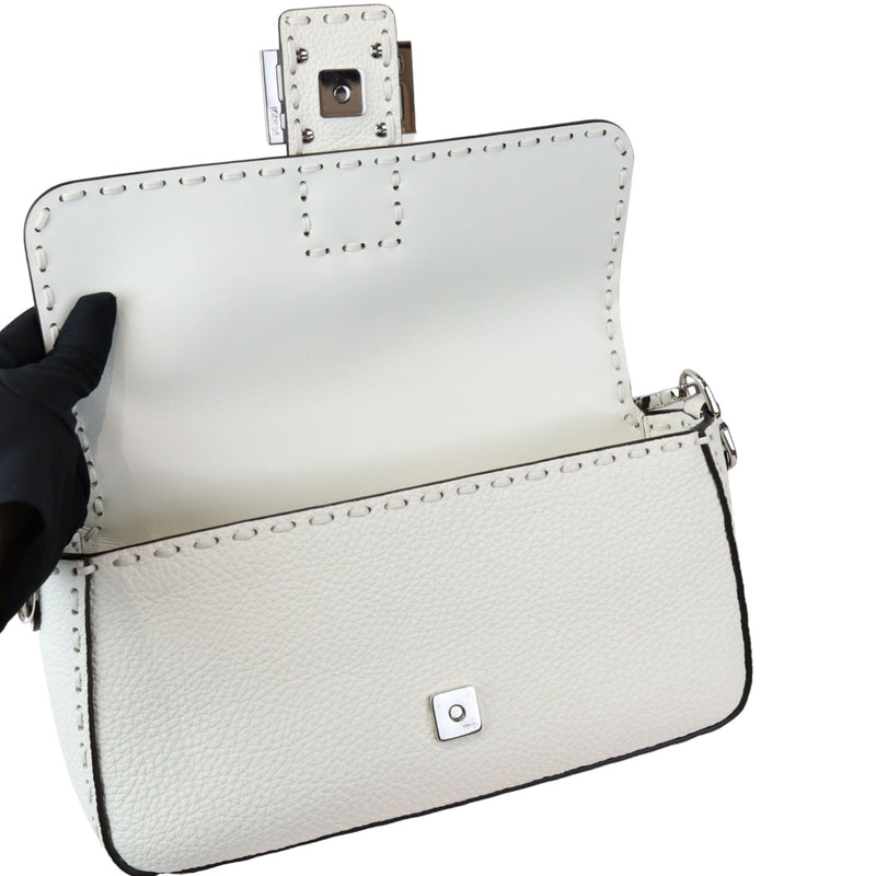 Selleria Baguette Shoulder Calfskin leather White SHW