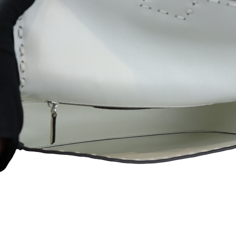 Selleria Baguette Shoulder Calfskin leather White SHW