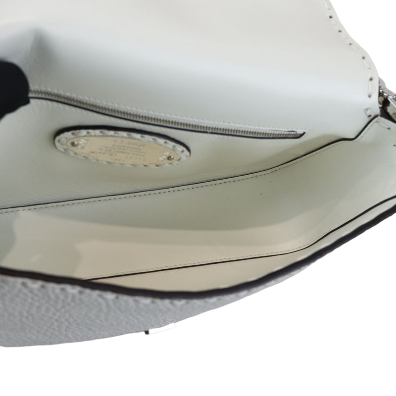 Selleria Baguette Shoulder Calfskin leather White SHW