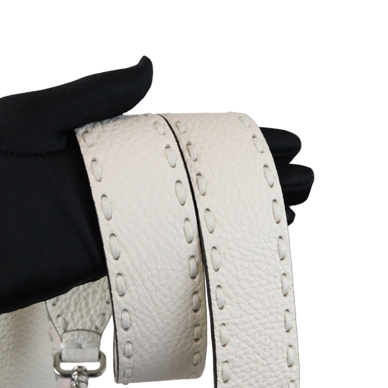 Selleria Baguette Shoulder Calfskin leather White SHW