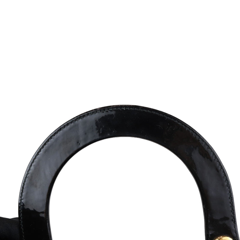 Lady Dior Medium Patent Black GHW