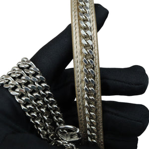 Lady Dior Mini Metallic Lambskin Cannage Gold SHW