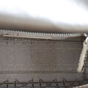 Lady Dior Mini Metallic Lambskin Cannage Gold SHW