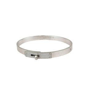 Kelly Pave Bracelet SH 18k White Gold Diamond Size Small