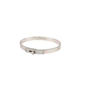 Kelly Pave Bracelet SH 18k White Gold Diamond Size Small