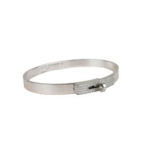 Kelly Pave Bracelet SH 18k White Gold Diamond Size Small
