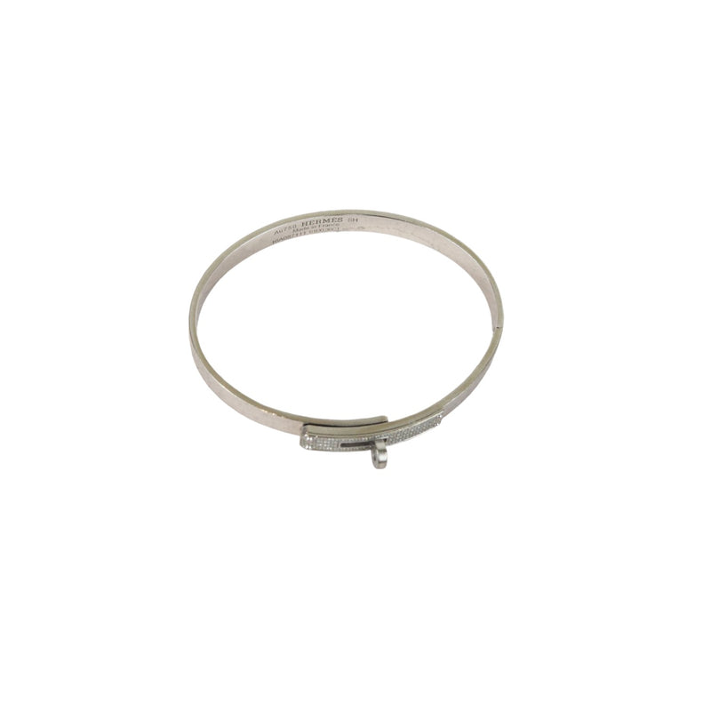 Kelly Pave Bracelet SH 18k White Gold Diamond Size Small
