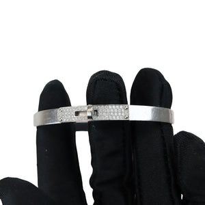 Kelly Pave Bracelet SH 18k White Gold Diamond Size Small