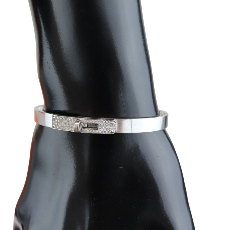 Kelly Pave Bracelet SH 18k White Gold Diamond Size Small