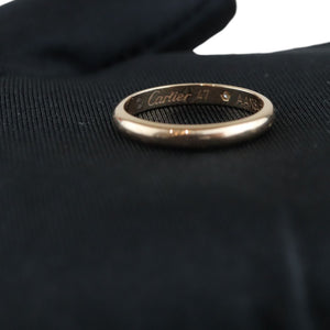 1895 Wedding Band Ring 18K Yellow Gold Diamond Size 47