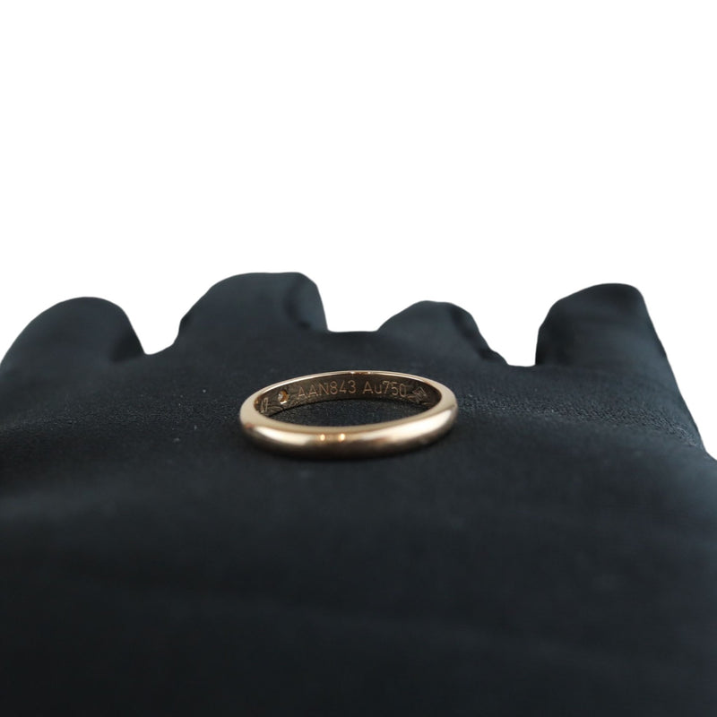1895 Wedding Band Ring 18K Yellow Gold Diamond Size 47