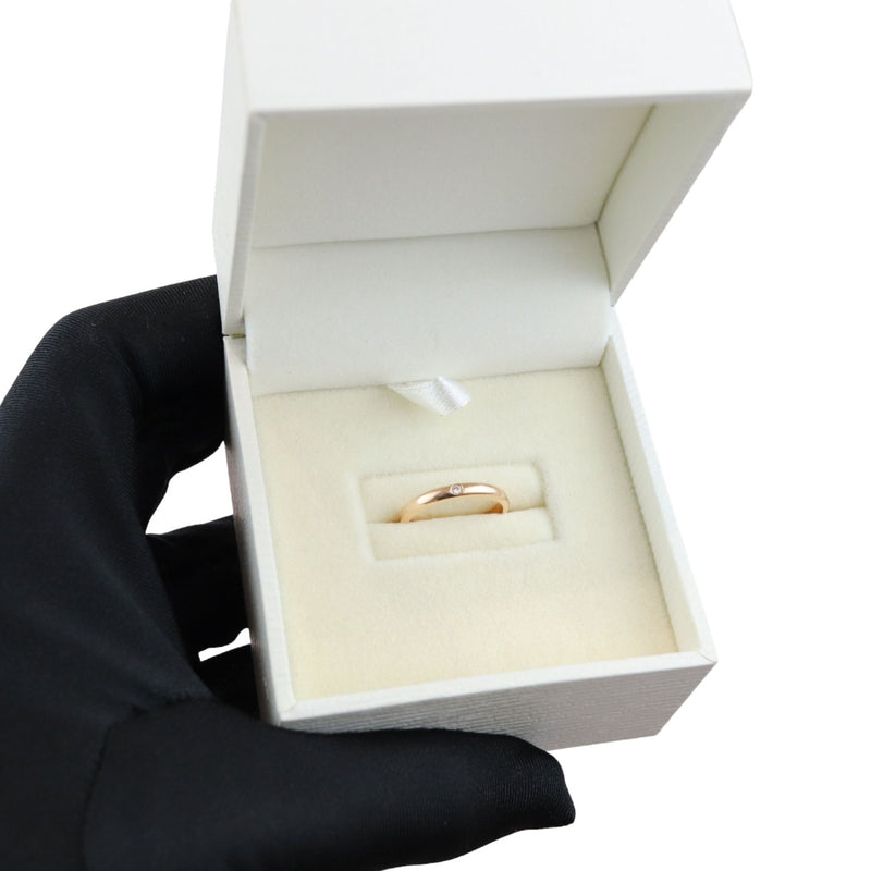1895 Wedding Band Ring 18K Yellow Gold Diamond Size 47