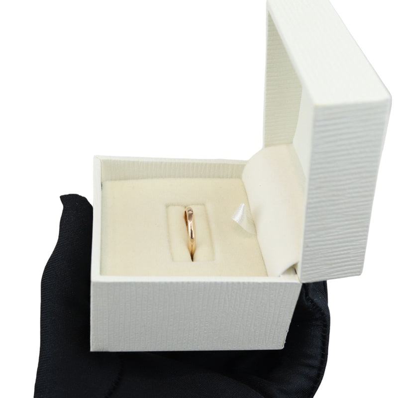 1895 Wedding Band Ring 18K Yellow Gold Diamond Size 47