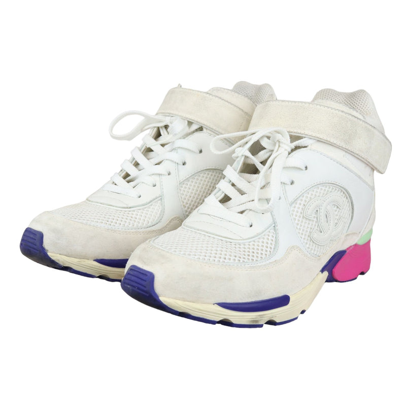 CC Sneakers Suede and Leather Multicolor Size 37.5