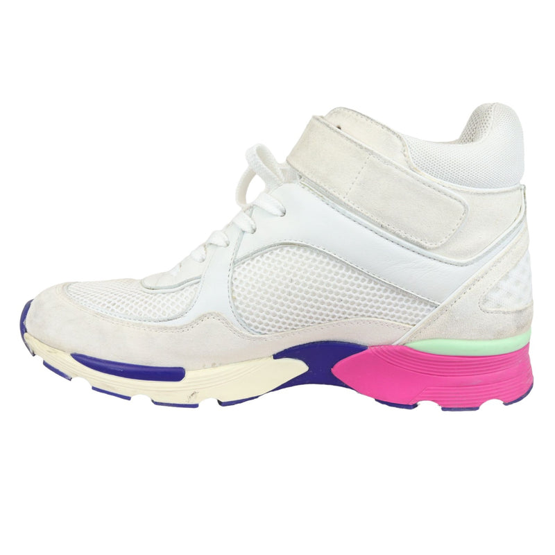 High Top Sneakers Chanel Multicolor Chanel CC Sneakers Suede And