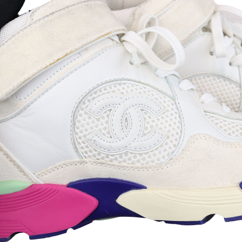 CC Sneakers Suede and Leather Multicolor Size 37.5