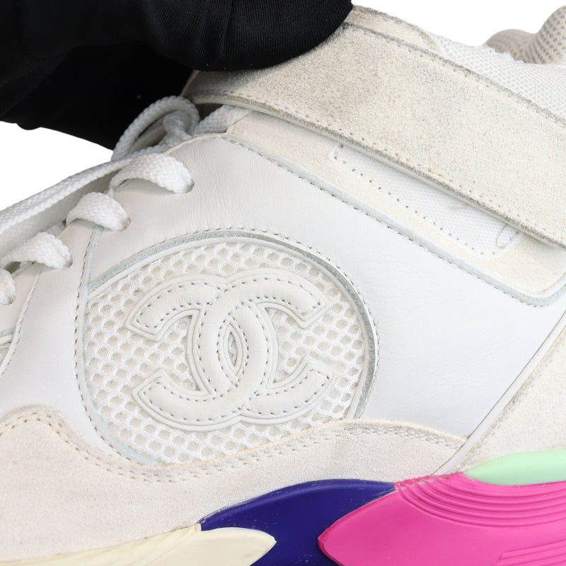 CC Sneakers Suede and Leather Multicolor Size 37.5
