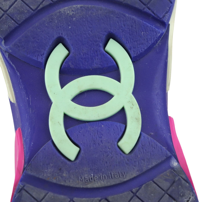 CC Sneakers Suede and Leather Multicolor Size 37.5