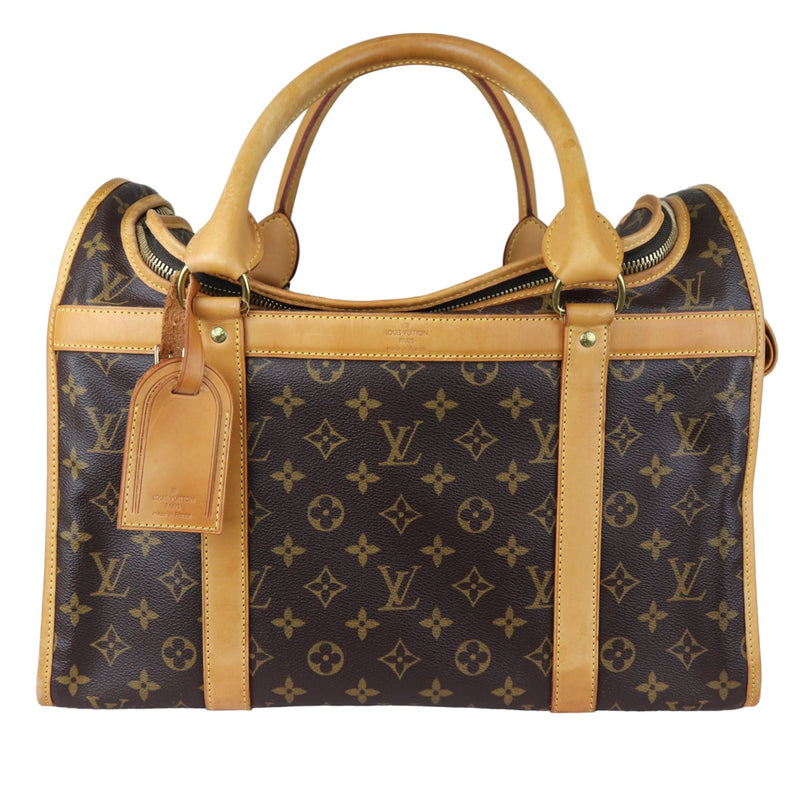Sac Chien 40 Pet Carrier Monogram Brown GHW