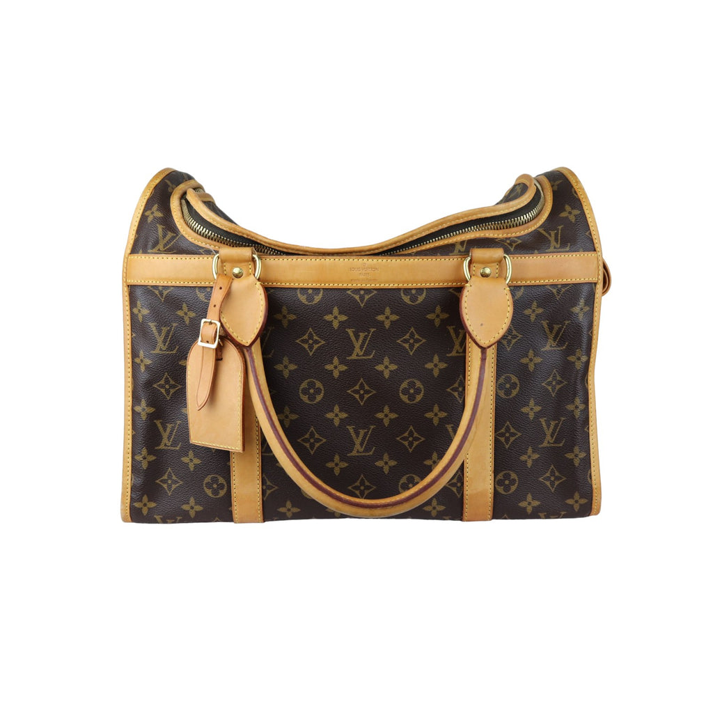 Sac Chien 40 Pet Carrier Monogram Brown GHW