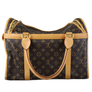 Sac Chien 40 Pet Carrier Monogram Brown GHW