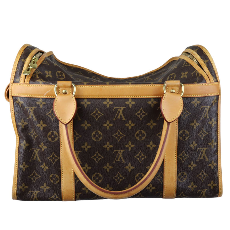 Sac Chien 40 Pet Carrier Monogram Brown GHW