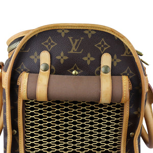 Sac Chien 40 Pet Carrier Monogram Brown GHW