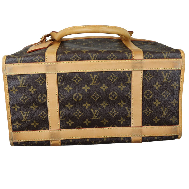 Sac Chien 40 Pet Carrier Monogram Brown GHW