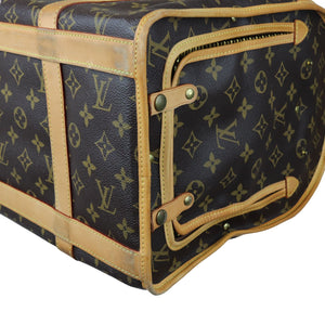 Sac Chien 40 Pet Carrier Monogram Brown GHW