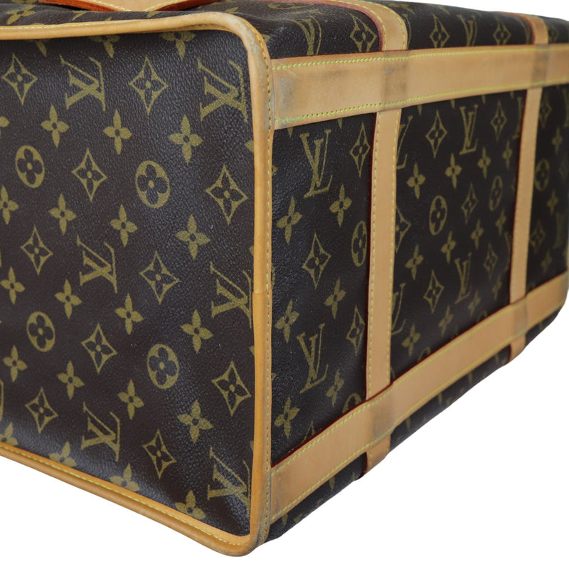 Sac Chien 40 Pet Carrier Monogram Brown GHW