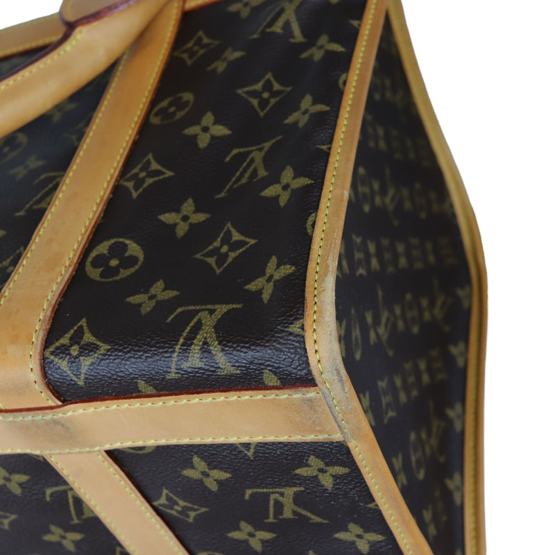 Sac Chien 40 Pet Carrier Monogram Brown GHW