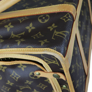 Sac Chien 40 Pet Carrier Monogram Brown GHW