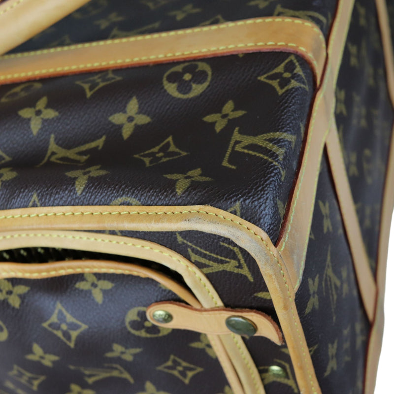 Sac Chien 40 Pet Carrier Monogram Brown GHW