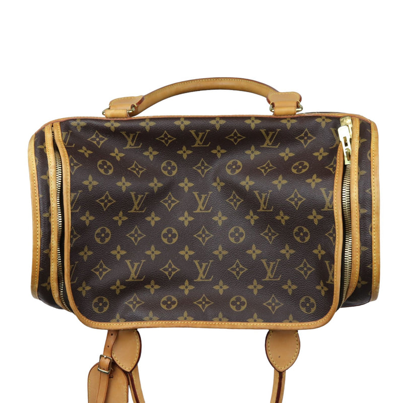 Sac Chien 40 Pet Carrier Monogram Brown GHW