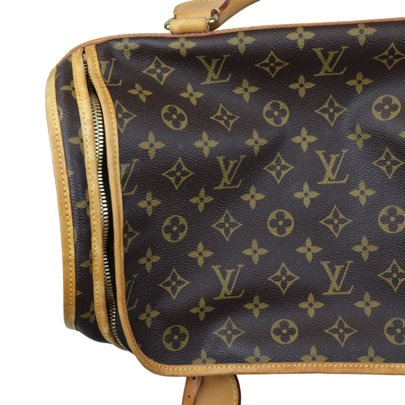 Sac Chien 40 Pet Carrier Monogram Brown GHW