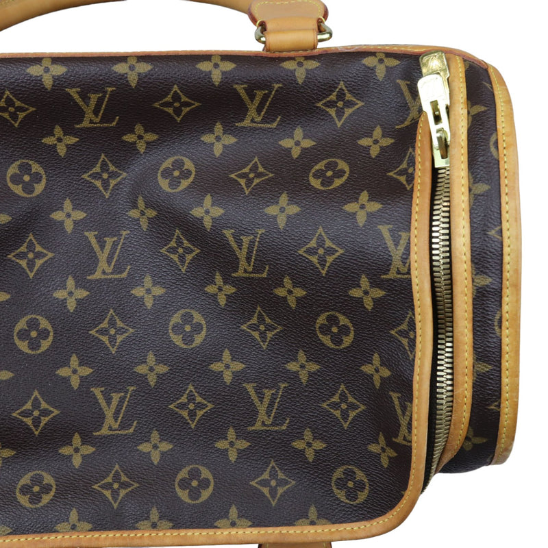 Sac Chien 40 Pet Carrier Monogram Brown GHW