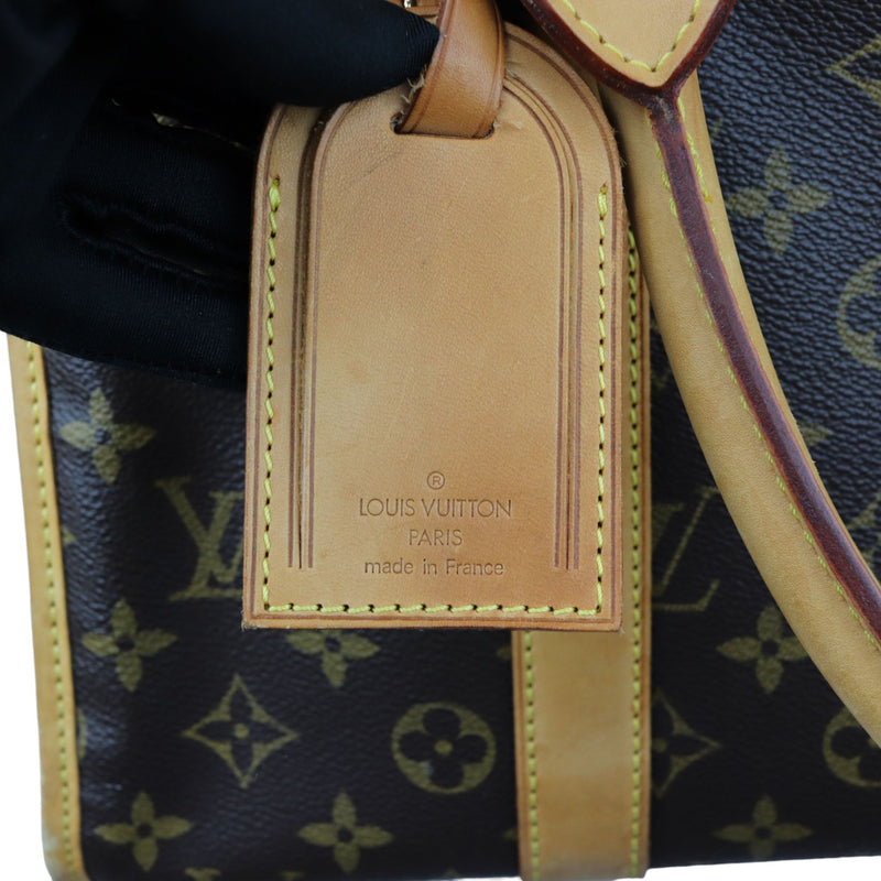 Sac Chien 40 Pet Carrier Monogram Brown GHW