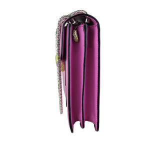 Serpenti Forever Shoulder Calfskin Pink SHW